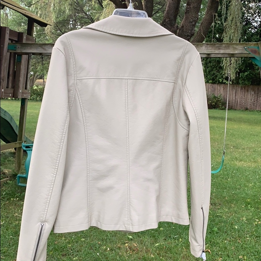 👚NWT Faux Leather Moto Jacket - Picture 11 of 16